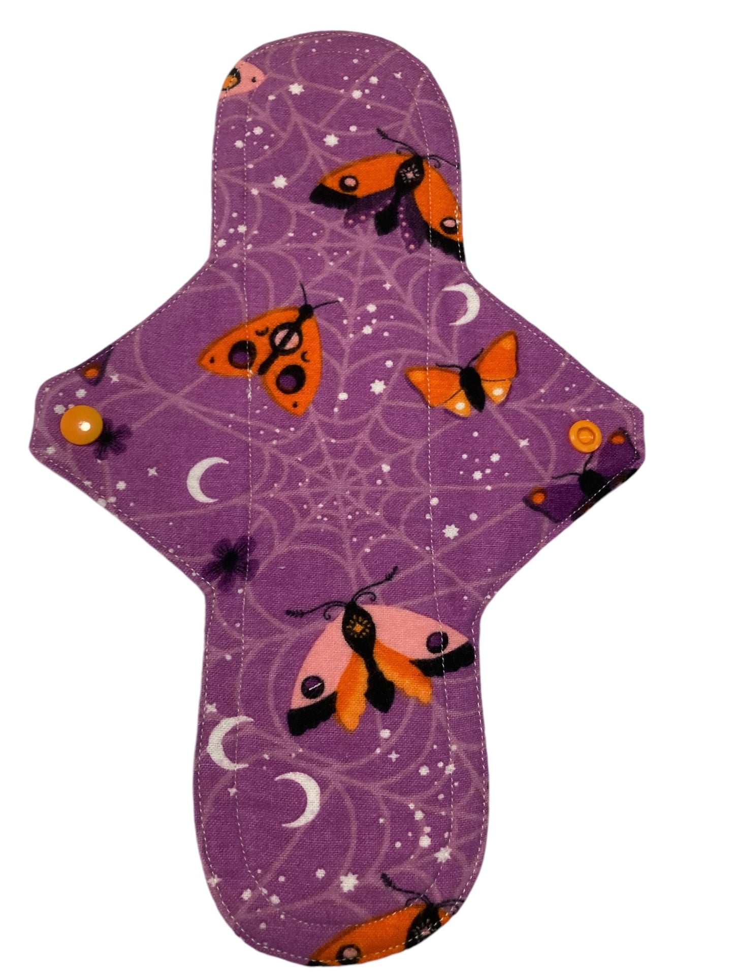 12 Inch Handmade Reusable Pad, Moth and Web