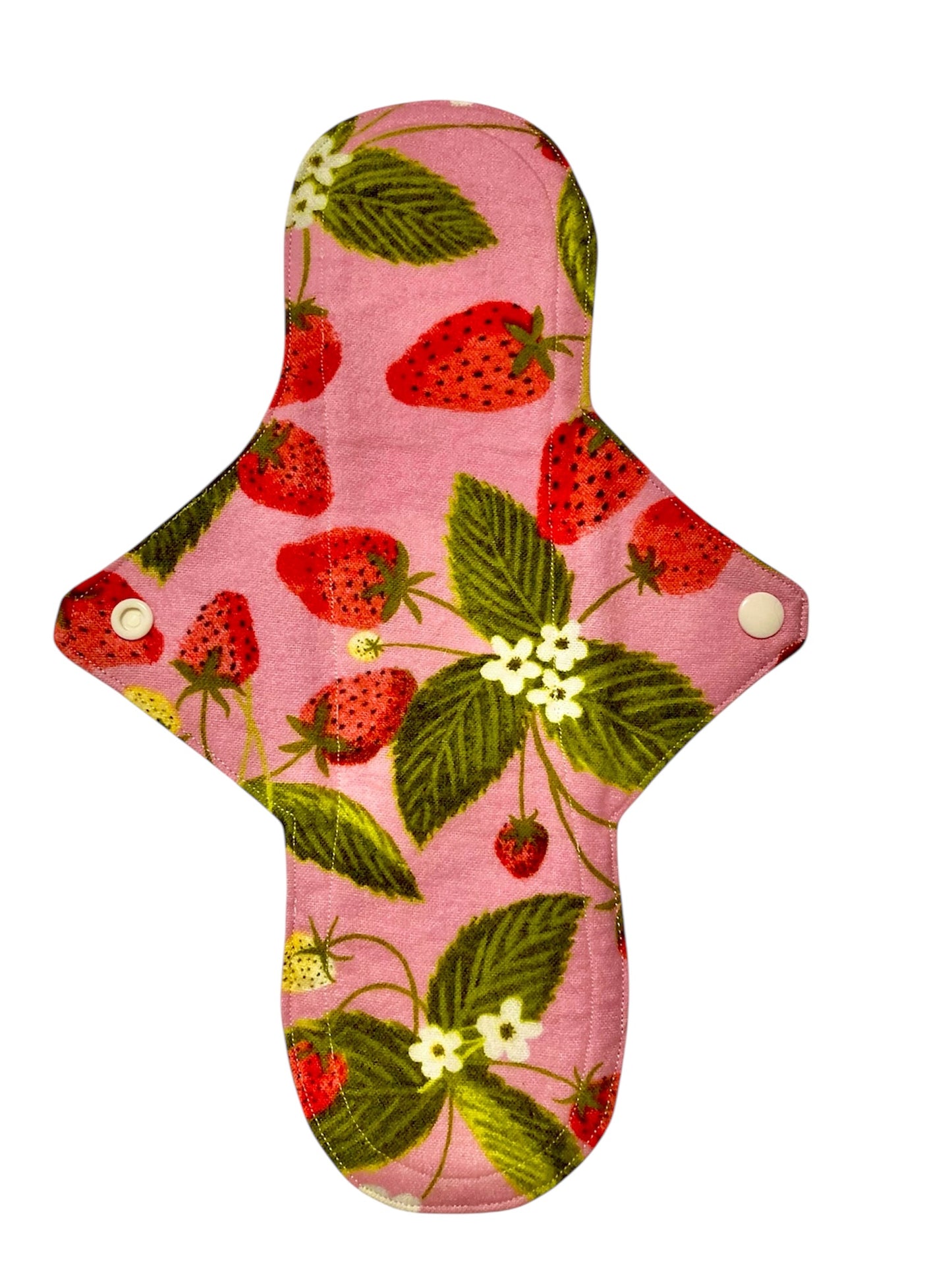 12 Inch Handmade Reusable Pad, Strawberries