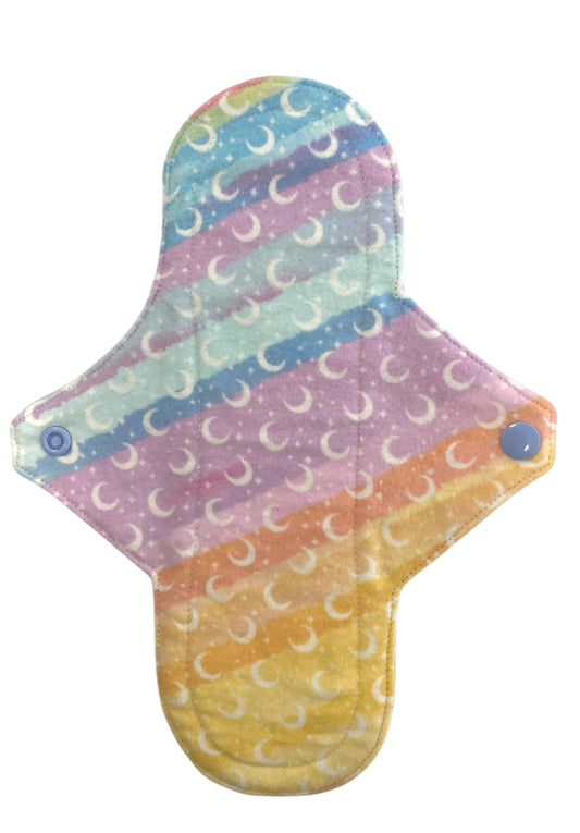 10 Inch Handmade Reusable Pad, Rainbow Moon