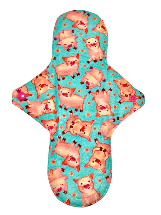 12 Inch Handmade Reusable Pad, pink piggys