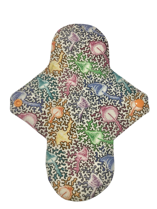 10 Inch Handmade Reusable Pad, Cosmic Mushroom