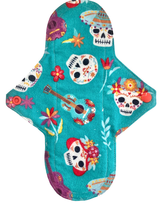 10 Inch Handmade Reusable Pad, Sugar Skull