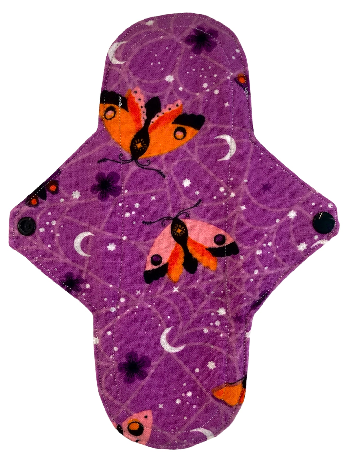 10 Inch Handmade Reusable Pad, Moth and Web Print