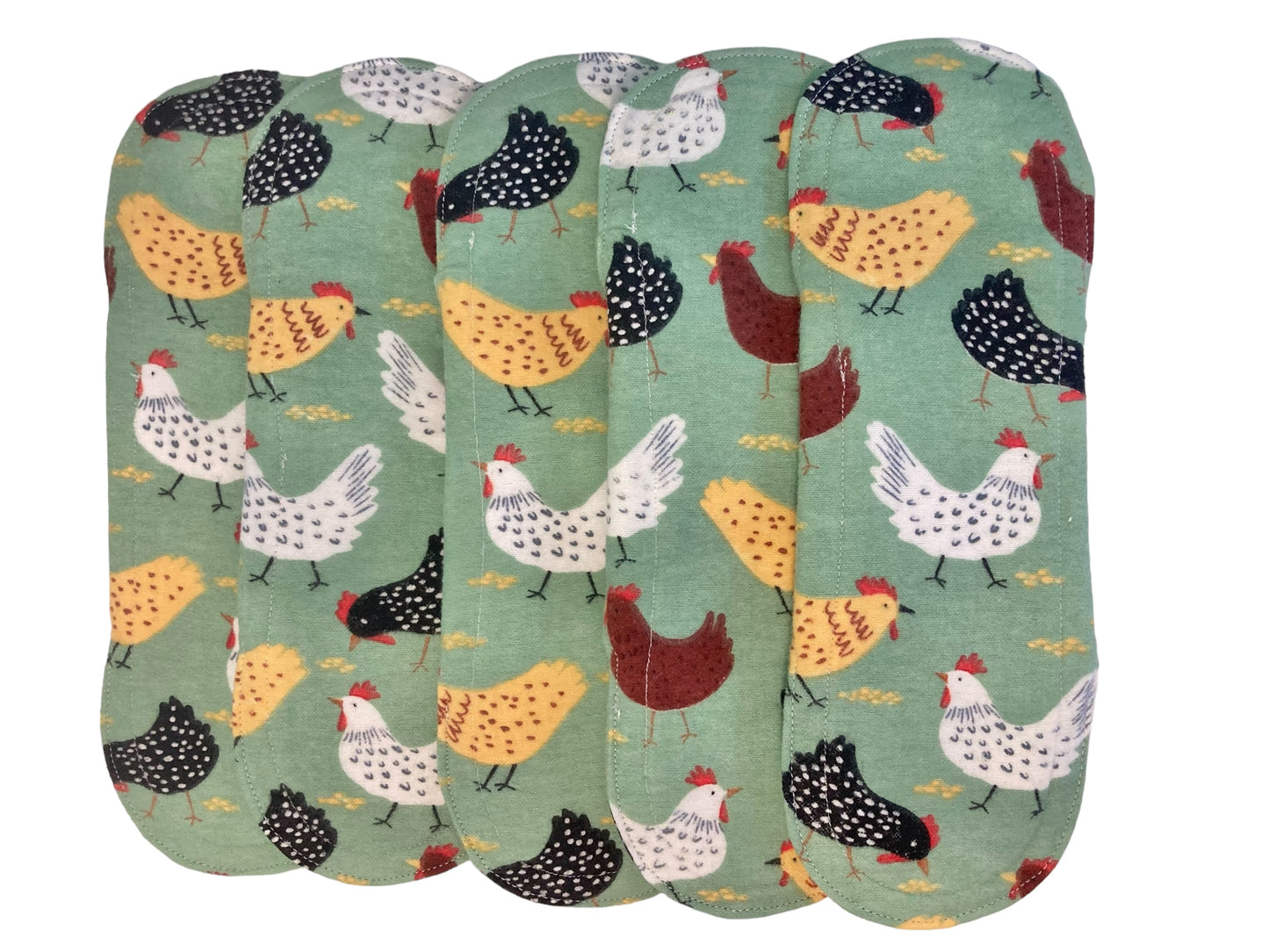 10 Inch Handmade Reusable Pad, Chickens