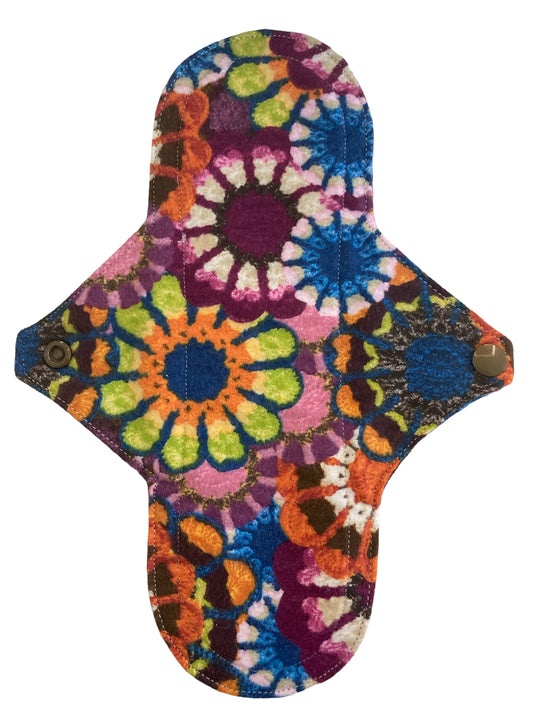 10 Inch Handmade Reusable Pad, Funky Spirals