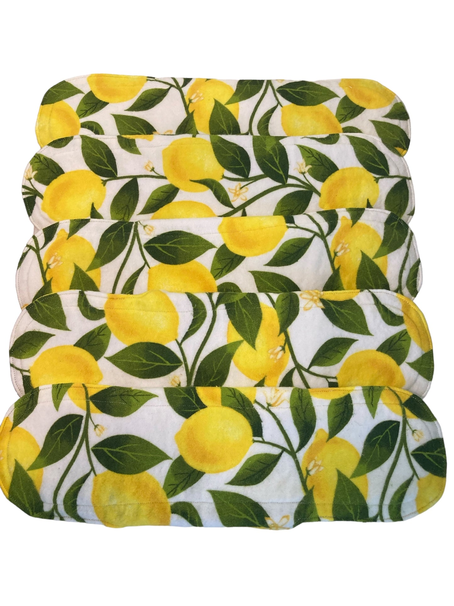 12 Inch Handmade Reusable Pad, Lemons